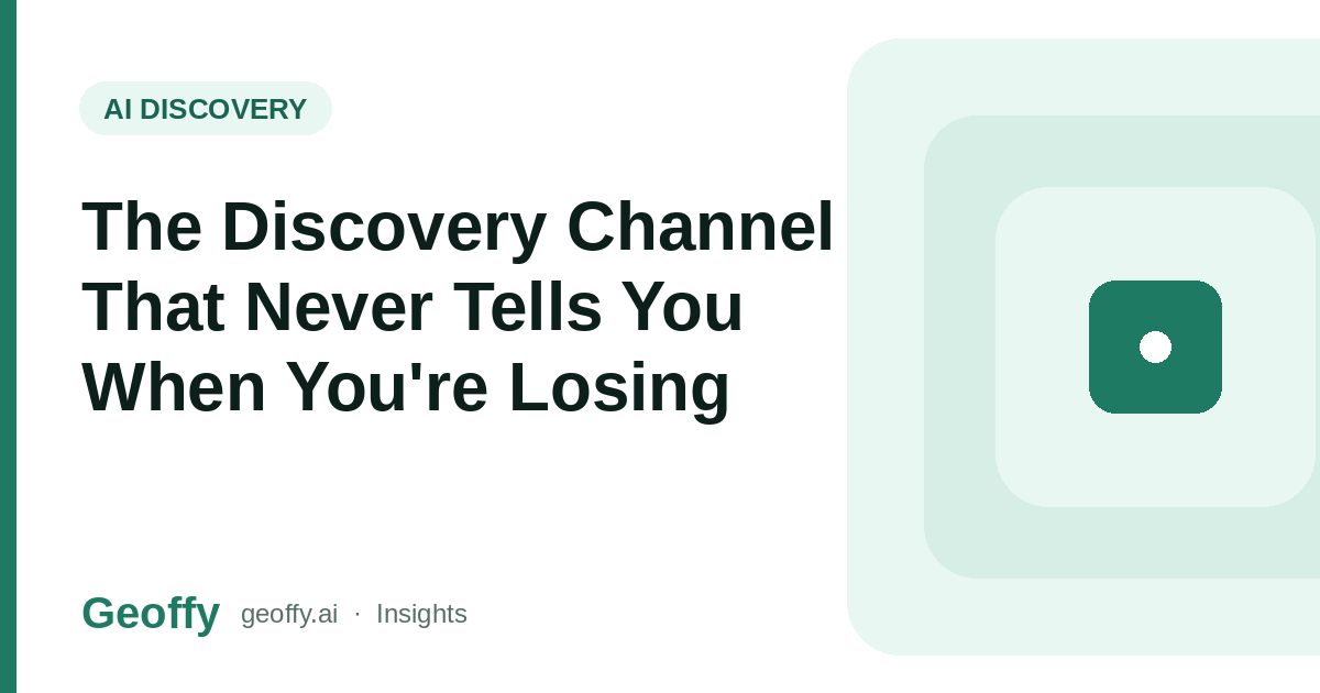 The Discovery Channel That Never Tells You When You're Losing cover image