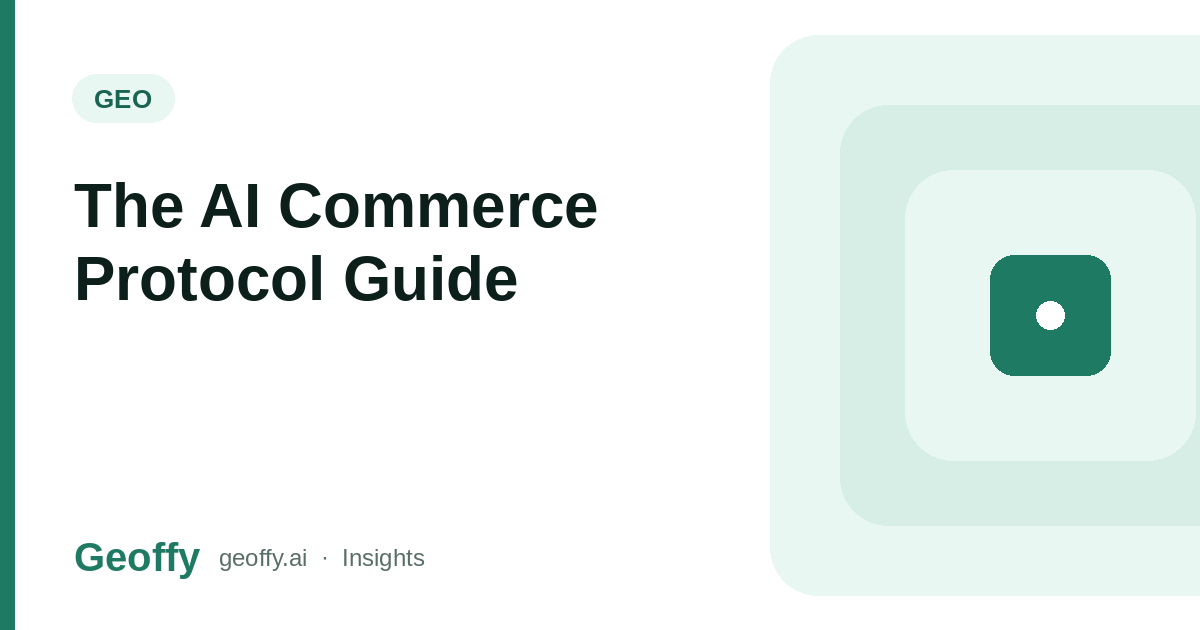 The AI Commerce Protocol Guide: agents.md, llms.txt, UCP and the New Plumbing of Discovery cover image